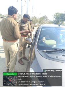 Meerut News : एसएसपी के आदेश पर मुख्य चौराहों पर चला संघन चेकिंग अभियान 2 WhatsApp Image 2025 02 11 at 5.23.23 PM