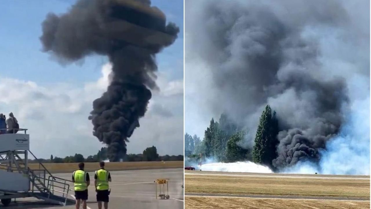 london plane crash