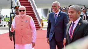 PM Modi Maldives Visit: मालदीव में हुआ पीएम मोदी का भव्य स्वागत, स्वागत के लिए एयरपोर्ट पहुंची मुइज्जू की पूरी कैबिनेट 3 PM Modi Maldives Visit