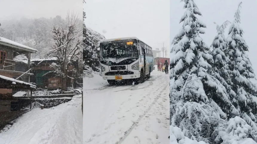 Snowfall in Uttarakhand