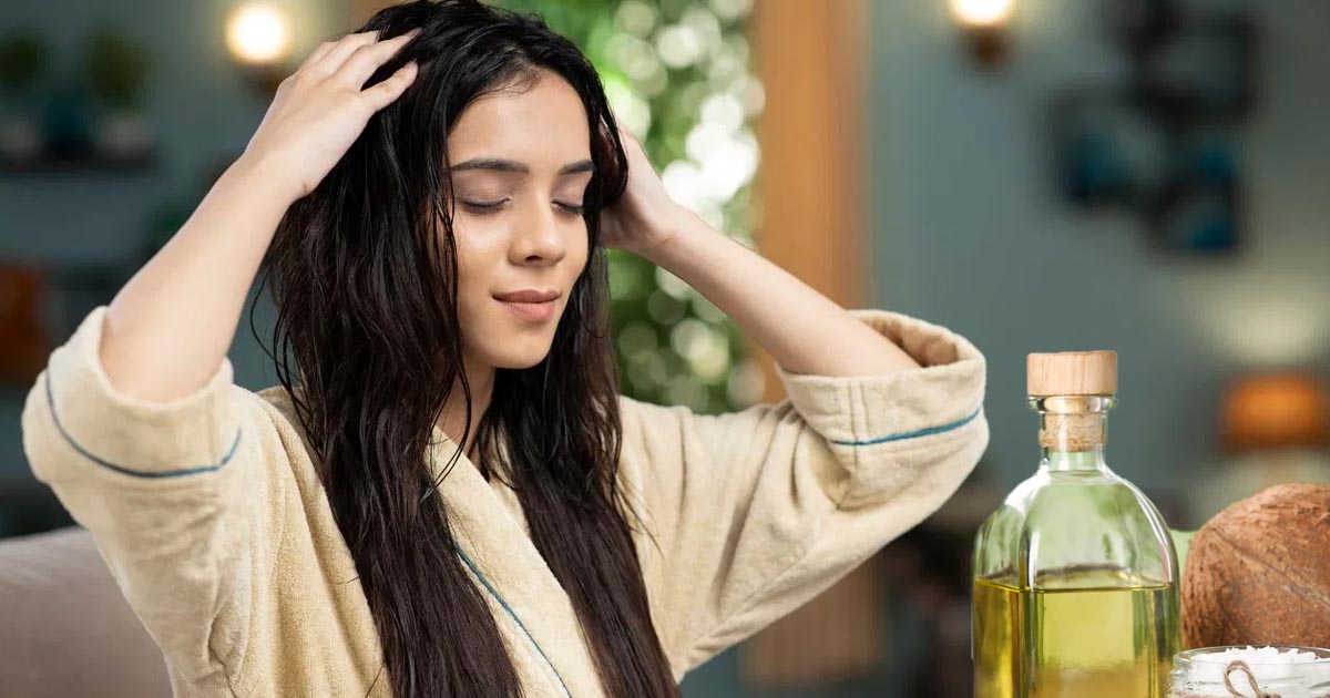 Oil After Bath in Winter