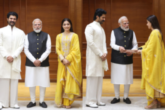 Vijay-Rashmika meet PM Modi