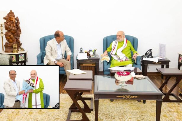 Manipur CM Meets Amit Shah