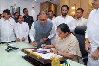 Sunetra Pawar Takes Charge