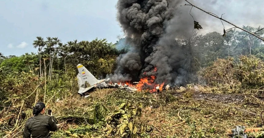 Military Plane Crash Colombia