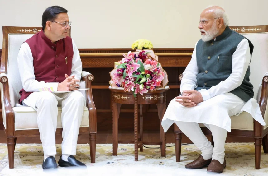 PM Modi CM Dhami Meeting Delhi