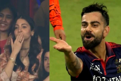 Virat Kohli Flying Kiss