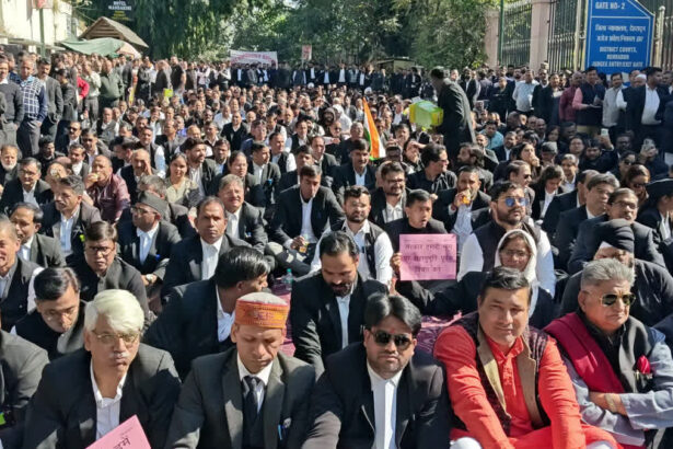 Dehradun Bar Association Protest