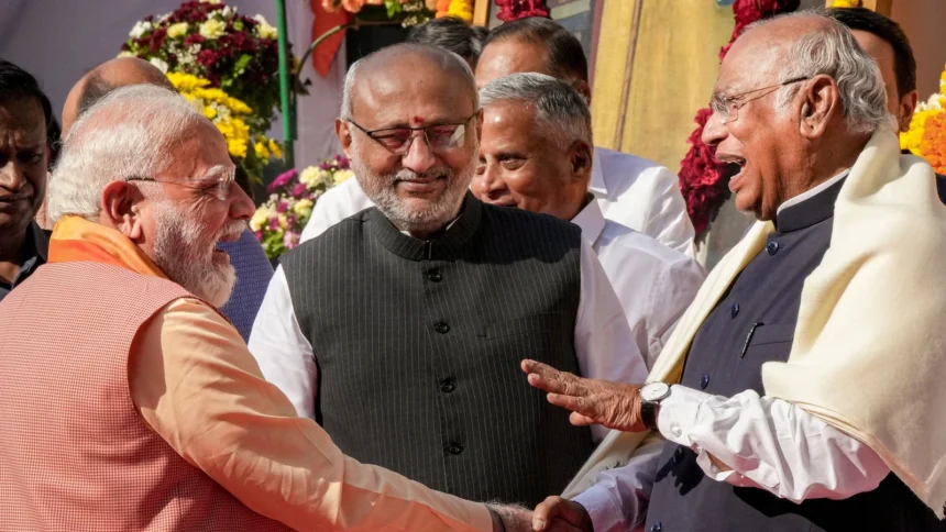 PM Modi Kharge Meeting