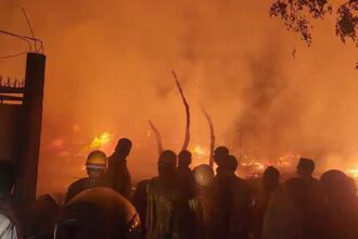 Slum Fire in Lucknow