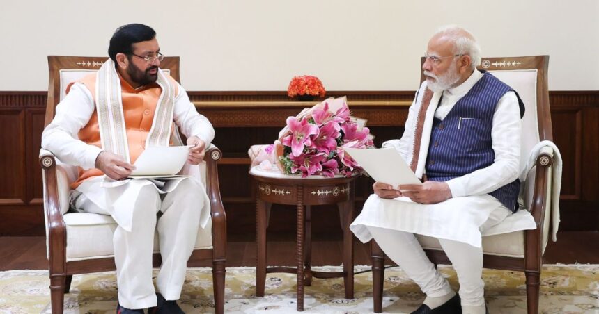 CM Nayab Saini Meets PM Modi