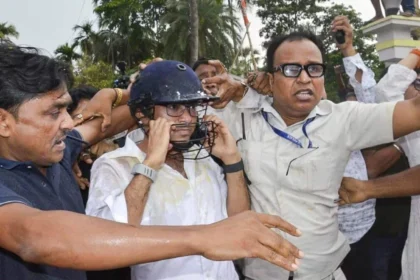 Abhishek Banerjee Attack Case: TMC workers protest after alleged attack on Abhishek Banerjee in West Bengal.