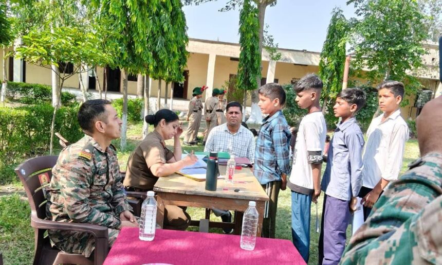 Janta Adarsh ​​Inter College Kapsadh: Enthusiasm among students to join NCC, selection program held at Kapsadh College