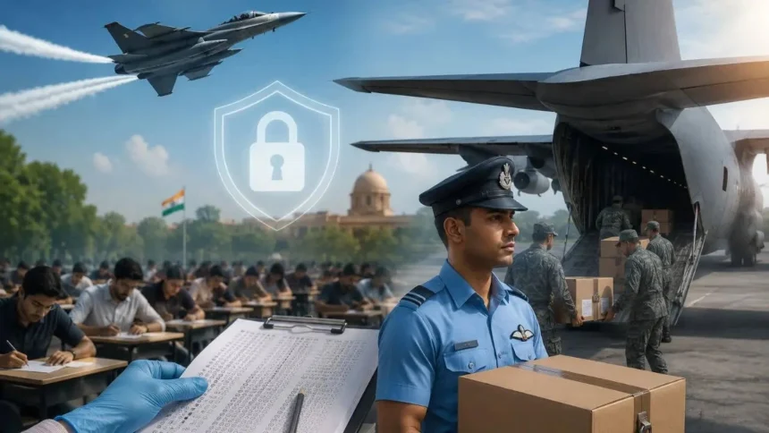 NEET Re-Exam Security: NEET re-exam paper security with Air Force support.