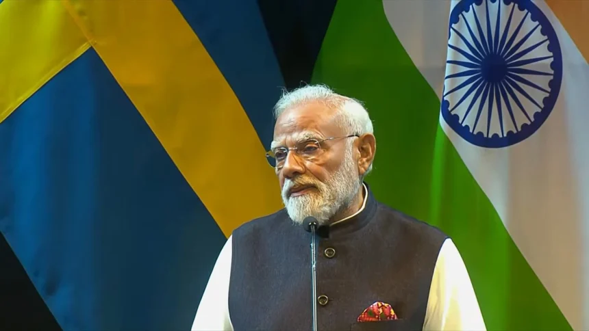 PM Modi Sweden Visit 1