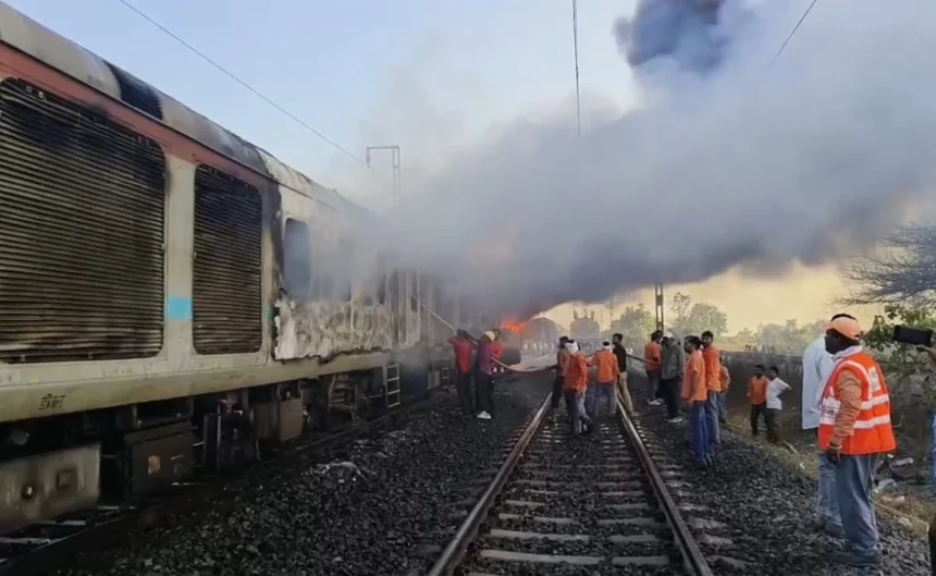 Rajdhani Express Fire 1