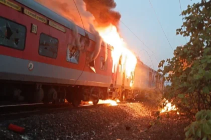 Rajdhani Express Fire