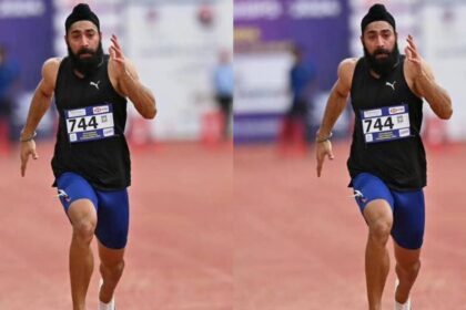 Gurinderveer Singh 100m Record
