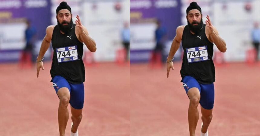 Gurinderveer Singh 100m Record
