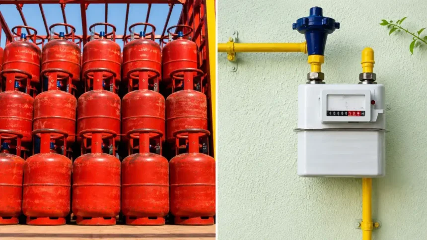 LPG Gas Rules 2026 Domestic LPG gas cylinders placed outside Indian homes and one house one connection policy from June 1.