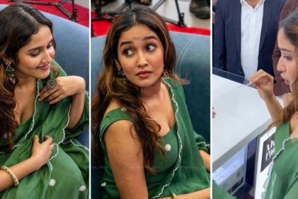 Anikha Surendran Green Saree Look Latest Glamorous Photoshoot