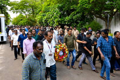Bharathiraja Death: Pawan Kalyan pays emotional tribute during final farewell to legendary Tamil filmmaker Bharathiraja in Chennai.