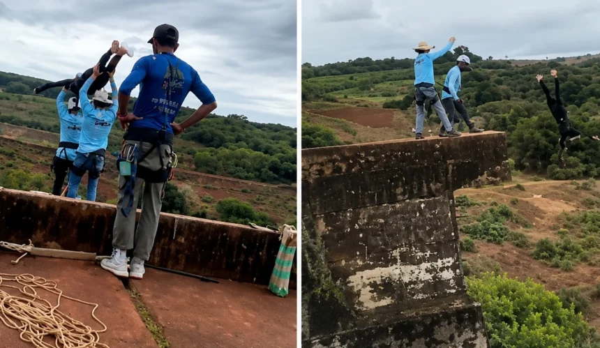 Bungee Jumping Accident Brazil: Bungee Jumping Accident Brazil involving 21-year-old Maria Eduarda Rodrigues de Freitas during a bridge jump activity.