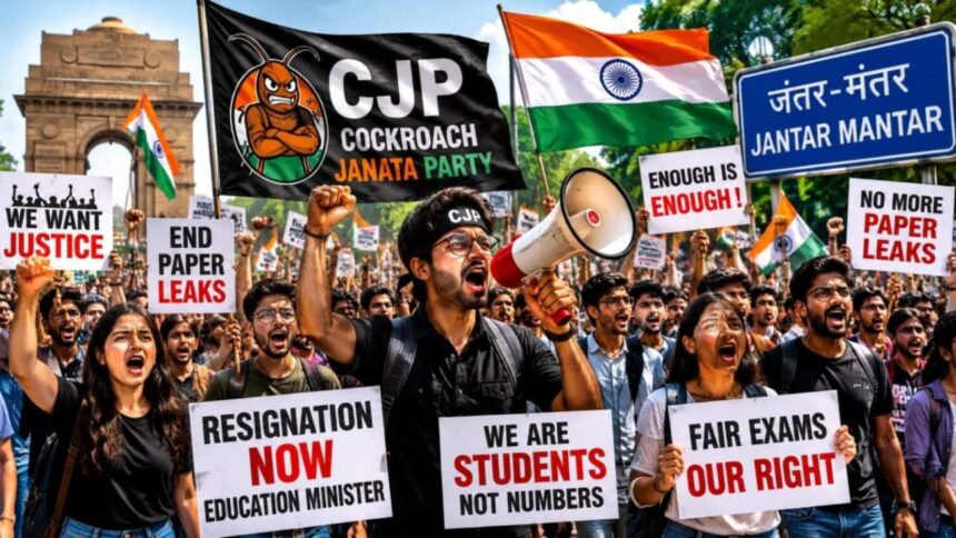 Delhi Protest News: Students demonstrate their strength at Jantar Mantar, raising questions about the education system