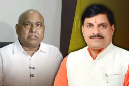 BJP state president Hemant Khandelwal addressing media over CM Mohan Yadav Land Row and explaining property records and land ownership details.