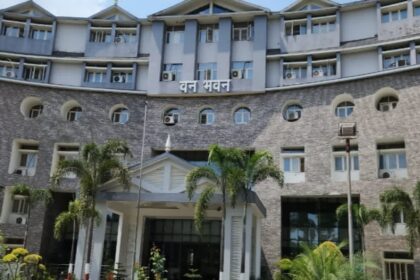 Officials discussing financial management challenges in Forest Department accountant shortage and vacant posts affecting budget monitoring.