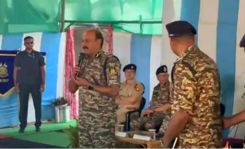GP Singh Manipur Statement: CRPF Chief GP Singh addressing security personnel during his visit to Manipur amid ongoing violence