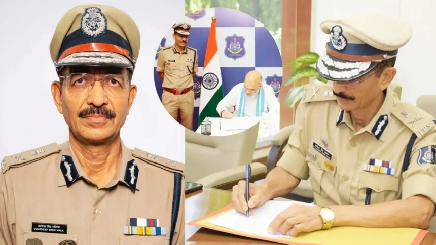 GS Malik Gujarat DGP: GS Malik taking charge as Gujarat DGP in Gandhinagar