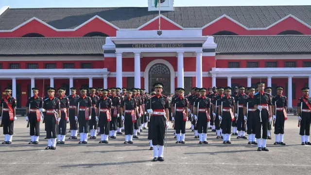 IMA Passing Out Parade 2026 with women cadets marching alongside male cadets at Indian Military Academy Dehradun