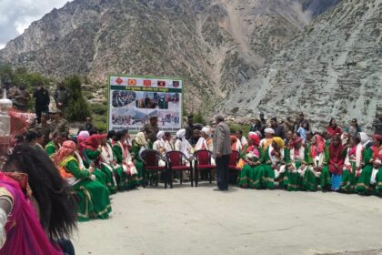 Jadung Village Revival: Members of the Jadh community performing traditional Pandav dance and religious rituals in Jadung village near the India-China border