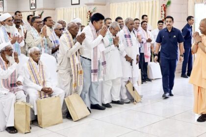 CM Yogi Adityanath Jewar Airport: Farmers emotional over Jewar Airport's first flight; Zafru Khan says, "Baba's..." — created history by parting with 31 bighas of land.