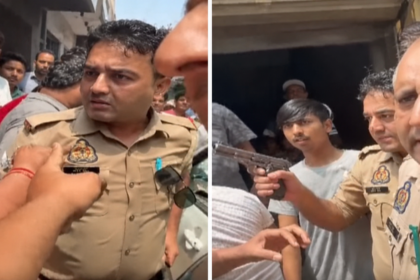 Kakor Market Incident: Incident in Bulandshahr market showing tension after a constable allegedly threatened a scrap dealer with a pistol.