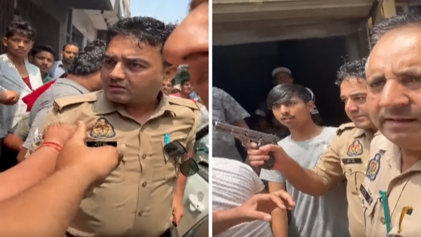 Kakor Market Incident: Incident in Bulandshahr market showing tension after a constable allegedly threatened a scrap dealer with a pistol.