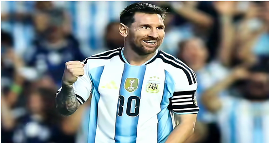 Lionel Messi Return: Lionel Messi celebrates after scoring during Argentina’s 3-0 victory over Iceland in a World Cup warm-up match, marking a successful return from injury with a goal and an assist.