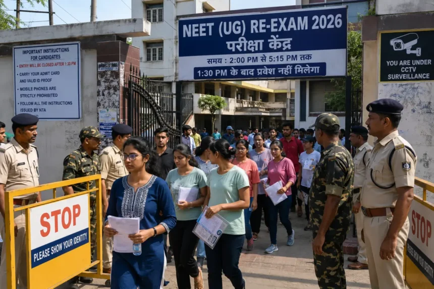 NEET UG 2026 Re Exam Security: NEET UG 2026 Re Exam Security with CCTV cameras, biometric verification and AI monitoring at examination centers