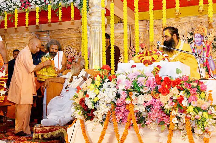 Nritya Gopal Das Maharaj birthday celebration: Grand celebration in the city of Ram; Nritya Gopal Das Ji Maharaj's birth anniversary makes history.