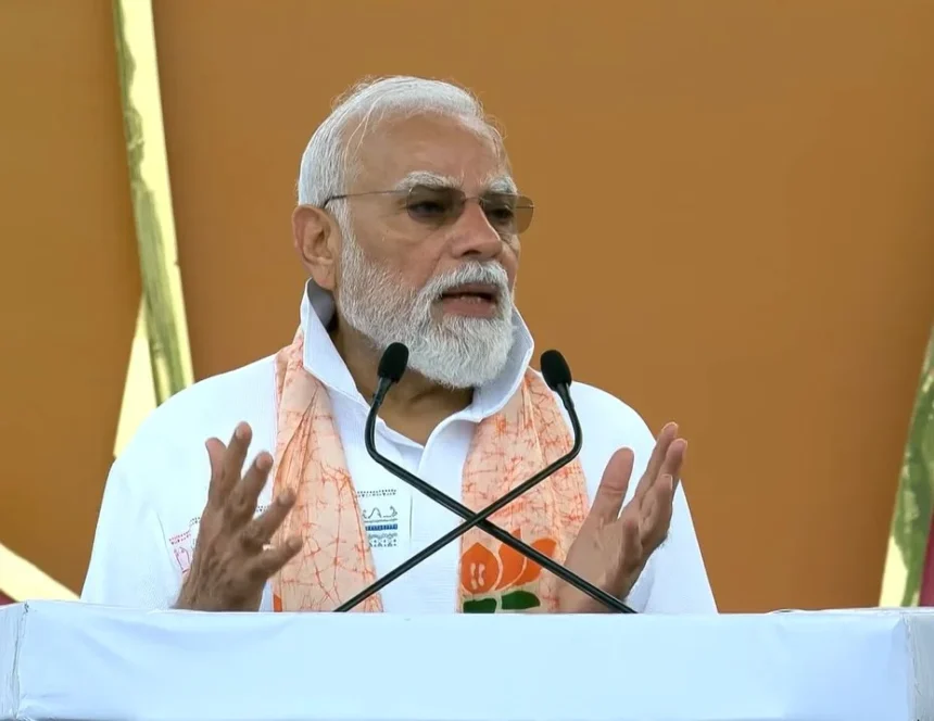 PM Modi Yoga Day Kolkata: PM Narendra Modi performing yoga with thousands of participants at Red Road Kolkata during International Yoga Day celebration.