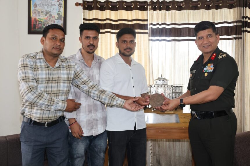 Family members of Bahadur Singh Rawat honoring the First World War hero from Uttarakhand after his 112-year-old sacrifice