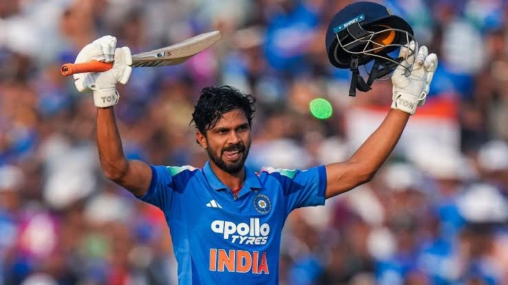 Ruturaj Gaikwad Century: Ruturaj Gaikwad celebrates his century during India A vs Sri Lanka A match in Tri-Nation A Series 2026