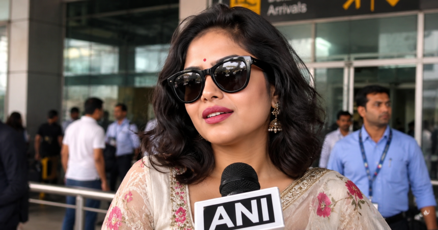 Saayoni Ghosh Delhi Airport: amid TMC political turmoil, avoiding media questions and sparking speculation over her silence.