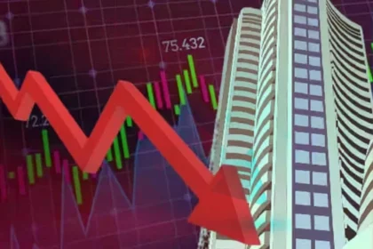 Stock Market Crash: Stock Market Crash showing Sensex Nifty decline and sharp fall in IT stocks on Indian stock market trading screen