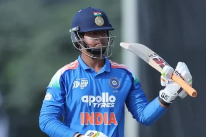 Vaibhav Suryavanshi Final Knock: Vaibhav Suryavanshi celebrating after scoring 94 runs off 29 balls in the India A vs Sri Lanka A Tri-Series Final.