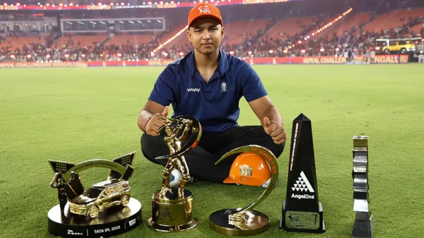 Vaibhav Suryavanshi Brand Value: Vaibhav Suryavanshi celebrating during IPL 2026 after winning Orange Cap and MVP award
