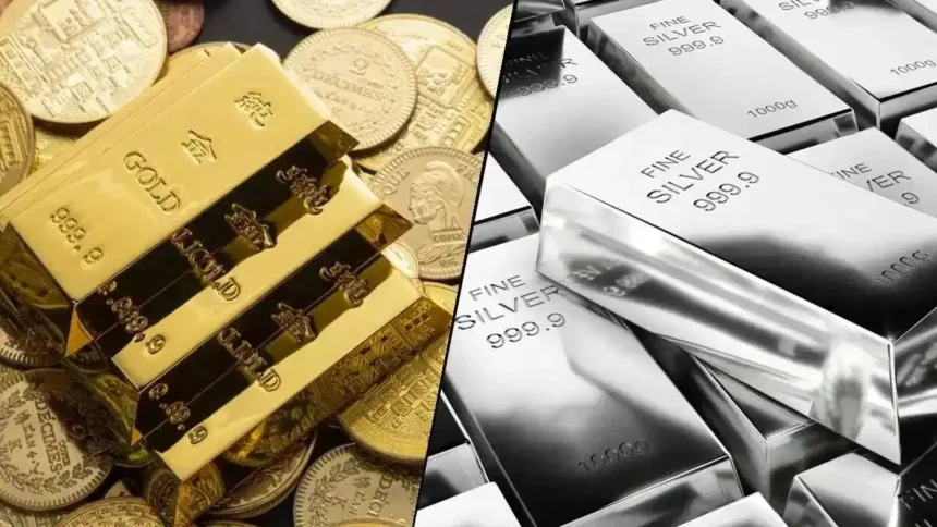 Gold Price Fall causes major decline in bullion market as gold drops over ₹1,200 and silver falls by more than ₹4,400.