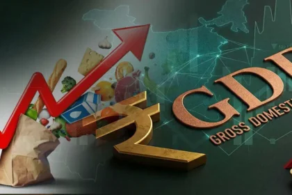 RBI Policy 2026 impacts financial market graph displaying strong GDP Growth on investor sentiment, stock market performance