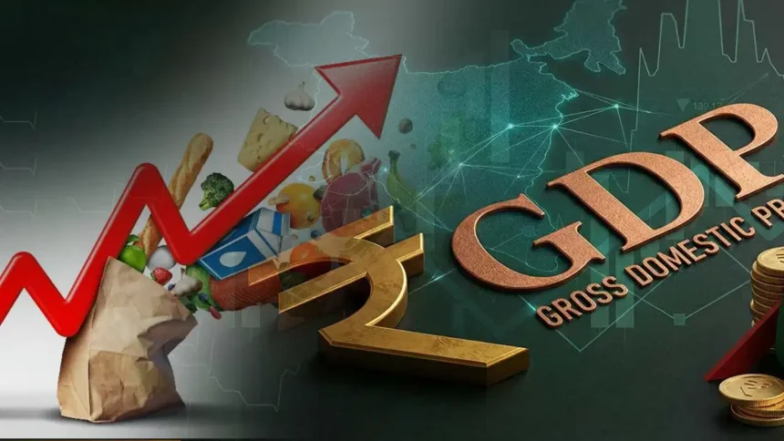 RBI Policy 2026 impacts financial market graph displaying strong GDP Growth on investor sentiment, stock market performance